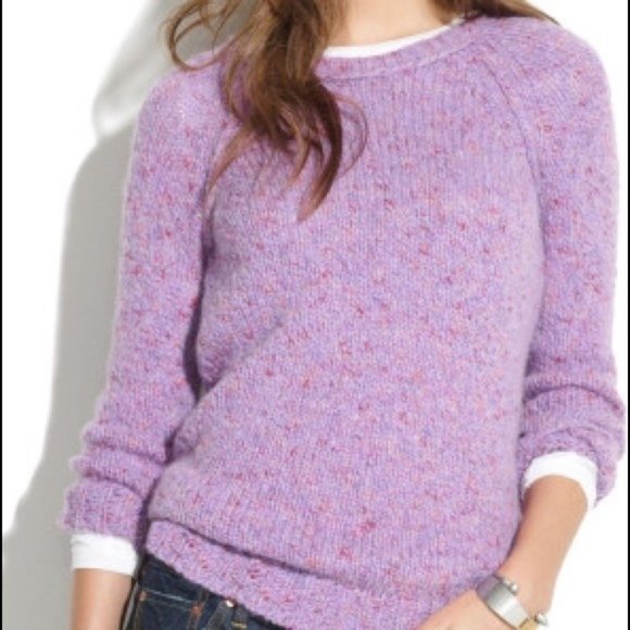 Madewell Purple Soft Fleck Sweater - Small - Picture 1 of 5
